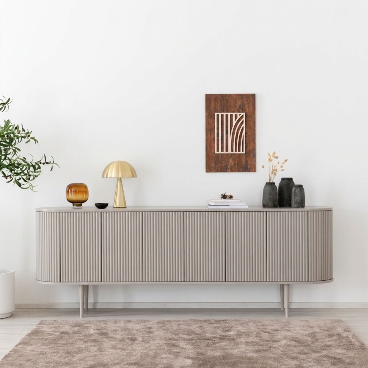 Ranua by Veke Taimi senkki 209x41x75 cm taupe